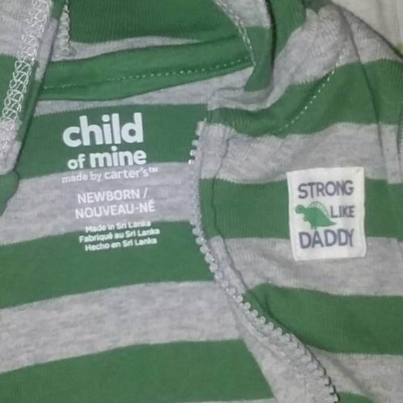 Strong like daddy dinosaur jacket and gray pants - Picture 4 of 4